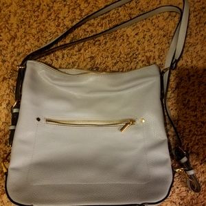 Gray crossbody purse